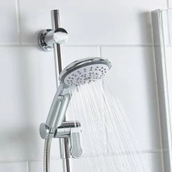 Bristan Design Utility Lever Bar Mixer with Adjustable Riser Kit & Fast Fit Wall Fixings -Shower Sets Shop DUL2 SHXARFF C.ai1 460