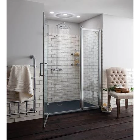 Burlington Eden Thermostatic Single Outlet Exposed Shower Bar Valve & Rigid Riser with Fixed Head 4 Burlington Eden Thermostatic Single Outlet Exposed Shower Bar Valve & Rigid Riser with Fixed Head - Image 2