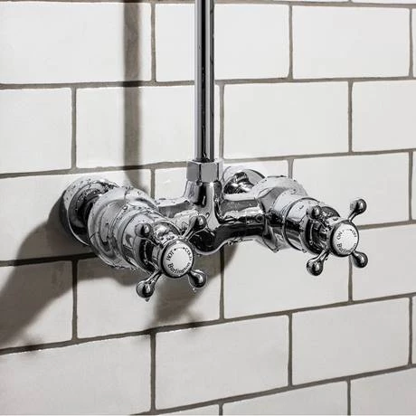 Burlington Eden Thermostatic Single Outlet Exposed Shower Bar Valve & Rigid Riser with Fixed Head 5 Burlington Eden Thermostatic Single Outlet Exposed Shower Bar Valve & Rigid Riser with Fixed Head - Image 3