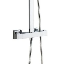 Summit Modern Square Thermostatic Shower - Chrome -Shower Sets Shop EG CK 01 detail3 460