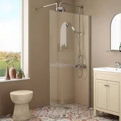 Chatsworth Thermostatic Shower with Diverter, Rigid Riser & Fixed Head -Shower Sets Shop EG TCK 10 d4 460