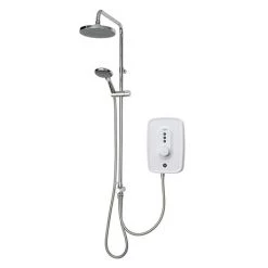 Triton Danzi DuElec 10.5kw Electric Shower - White - GEDADU11