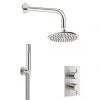 Crosswater MPRO Brushed Stainless Steel Effect 2 Outlet 2-Handle Shower Bundle 1 Crosswater MPRO Brushed Stainless Steel Effect 2 Outlet 2-Handle Shower Bundle -Shower Sets Shop GTLPRO1510V P