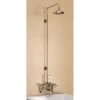 Burlington Anglesey Wall Mounted Bath Shower Mixer w Rigid Riser, Straight Arm & 6" Rose 2 Burlington Anglesey Wall Mounted Bath Shower Mixer w Rigid Riser, Straight Arm & 6" Rose -Shower Sets Shop H295 AN L 460