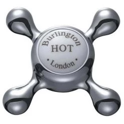 Burlington Claremont Wall Mounted Angled Bath Shower Mixer w Riser, 9" Rose & Soap Basket -Shower Sets Shop H365 CL d 375