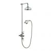 Crosswater - Belgravia Thermostatic Shower Valve with Fixed Head, Handset & Wall Cradle - Nickel 1 Crosswater - Belgravia Thermostatic Shower Valve with Fixed Head, Handset & Wall Cradle - Nickel -Shower Sets Shop HG CRADLEN P
