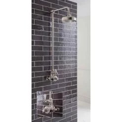 Crosswater - Belgravia Thermostatic Shower Valve with Fixed Head - Nickel -Shower Sets Shop HG SHOWERN D2 460