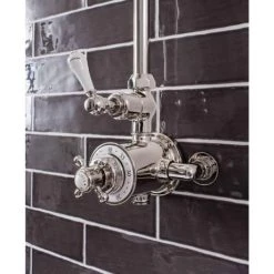 Crosswater - Belgravia Thermostatic Shower Valve with Fixed Head - Nickel -Shower Sets Shop HG SHOWERN D3 460