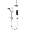 Triton HOME Digital Mixer Shower Pumped All-in-One with Round Fixed Head & Slider Rail Kit (Low Pressure Gravity) -Shower Sets Shop HOMDMCRRCIRM P