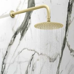 Arezzo Brushed Brass Industrial Style Shower System with Concealed Valve + Head 13 Arezzo Brushed Brass Industrial Style Shower System with Concealed Valve + Head -Shower Sets Shop IS2BBPK d5 460