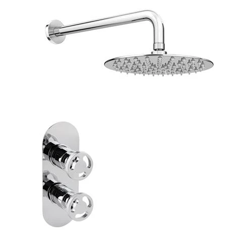 Arezzo Chrome Industrial Style Shower System with Concealed Valve + Head 8 Arezzo Chrome Industrial Style Shower System with Concealed Valve + Head - Image 6
