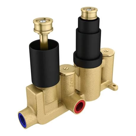 Arezzo Matt Black Industrial Style Shower System with Concealed Valve + Head 6 Arezzo Matt Black Industrial Style Shower System with Concealed Valve + Head - Image 4