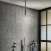 Arezzo Chrome Industrial Style Shower System with Concealed Valve, Handset + Ceiling Mounted Head -Shower Sets Shop IS5CHPK n p
