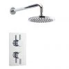 Nuie - Series F II Twin Concealed Thermostatic Shower Valve with Round Shower Head -Shower Sets Shop JTY312CRZRDARM p