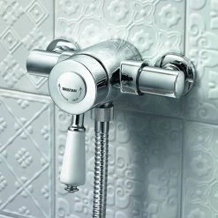 Bristan Colonial2 Thermostatic Surface Mounted Shower Valve + Adjustable Riser -Shower Sets Shop KN2 SHXAR C D2 460