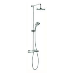 Crosswater - Fusion Multifunction Thermostatic Shower Valve with Fixed Head and Shower Kit - MB500RM
