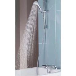 Aqualisa - Midas 100 Thermostatic Bath Shower Mixer with Slide Rail Kit - MD100BSM -Shower Sets Shop MD100BSM D3 460