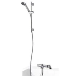 Aqualisa - Midas 100 Thermostatic Bath Shower Mixer with Slide Rail Kit - MD100BSM