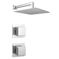 Milan Square Concealed Individual Stop Tap + Thermostatic Control Valve with 300mm Shower Head 10 Milan Square Concealed Individual Stop Tap + Thermostatic Control Valve with 300mm Shower Head -Shower Sets Shop MIL ISV PK1 detail1 460