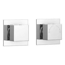 Milan Square Concealed Individual Stop Tap + Thermostatic Control Valve with 300mm Shower Head 11 Milan Square Concealed Individual Stop Tap + Thermostatic Control Valve with 300mm Shower Head -Shower Sets Shop MIL ISV PK1 detail2 460