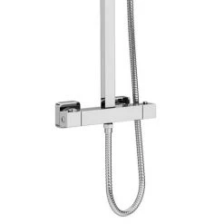 Milan Modern Square Thermostatic Shower (300 x 300mm Head - Chrome) -Shower Sets Shop MIL03H d2 460