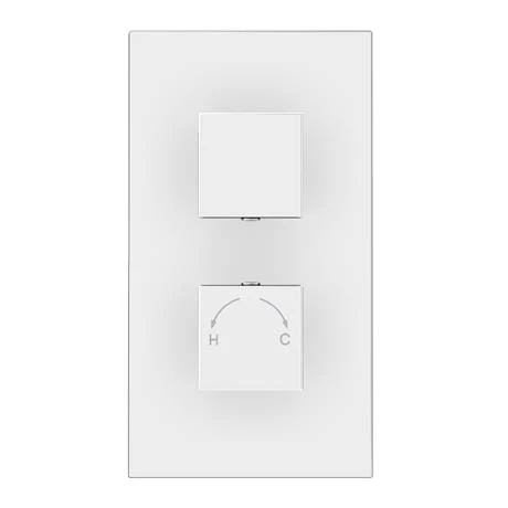 Milan Twin Shower Valve inc. Outlet Elbow, Handset + Ultra Thin Head with Vertical Arm 7 Milan Twin Shower Valve inc. Outlet Elbow, Handset + Ultra Thin Head with Vertical Arm - Image 5