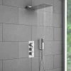 Milan Square Shower Package incl. Flat Fixed Head + Handset -Shower Sets Shop MILSK03 n prod