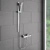 Milan Bar Shower Package w. Flat Minimalist Slider Handset Kit -Shower Sets Shop MMBSFT1 p