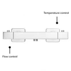 Milan Bar Shower Package w. Flat Minimalist Slider Handset Kit -Shower Sets Shop MMBSFT1 d5 460