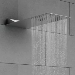 Milan Modern Shower Package (Fixed Head, Riser Rail Kit + Bath Spout) -Shower Sets Shop MMSPPK n d1 460