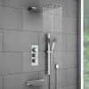 Milan Modern Shower Package (Fixed Head, Riser Rail Kit + Bath Spout) -Shower Sets Shop MMSPPK n prod