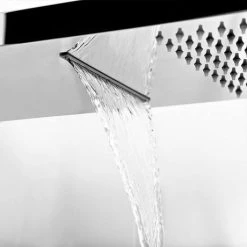 Milan Shower Pack (Rainfall / Waterfall Shower Head, Outlet Elbow w. Parking Bracket + Handset) -Shower Sets Shop MSPWHDS d2 460