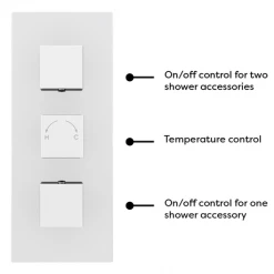 Milan Shower Package (Rainfall Wall Mounted Head, Handset + Freeflow Bath Filler) 11 Milan Shower Package (Rainfall Wall Mounted Head, Handset + Freeflow Bath Filler) -Shower Sets Shop MSPWM detail1 460