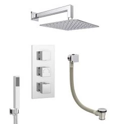 Milan Shower Package (Rainfall Wall Mounted Head, Handset + Freeflow Bath Filler) 13 Milan Shower Package (Rainfall Wall Mounted Head, Handset + Freeflow Bath Filler) -Shower Sets Shop MSPWM detail3 460
