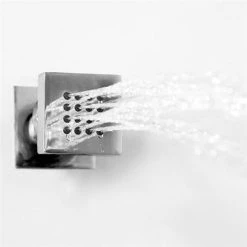 Milan Square Triple Shower Package with Diverter Valve, Head, 4 Body Jets + Slider 9 Milan Square Triple Shower Package with Diverter Valve, Head, 4 Body Jets + Slider -Shower Sets Shop Milan Square Triple Shower Valve with Diverter Fixed Head 4 Body Jets Slider d1 375