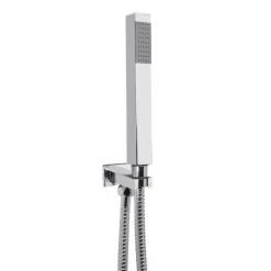 Ultra Series L Triple Thermostatic Valve with Square Shower Head + Handset -Shower Sets Shop Milan Triple Thermostatic Valve with Square Shower Head and Handset d3 460