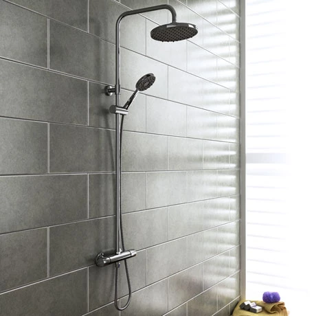 Monza Modern Round Thermostatic Shower - Chrome 3 Monza Modern Round Thermostatic Shower - Chrome