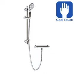 Bristan Prism Thermostatic Exposed Safe Touch Bar Shower with Riser Kit and Fast Fit Connections - PM-SHXMMCTFF-C
