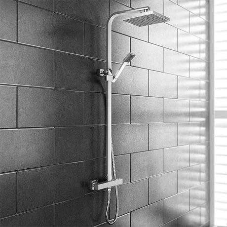 Prime Luxury Square Thermostatic Shower - Chrome 3 Prime Luxury Square Thermostatic Shower - Chrome