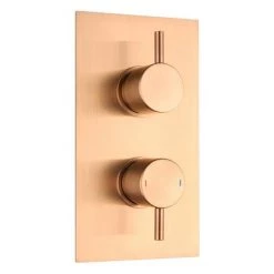Arezzo Brushed Bronze Round Shower Package with Concealed Valve + Head -Shower Sets Shop RD2BZPK d1 460