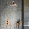Arezzo Brushed Bronze Round Shower Package with Concealed Valve + Head 2 Arezzo Brushed Bronze Round Shower Package with Concealed Valve + Head -Shower Sets Shop RD2BZPK n p