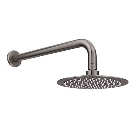 Arezzo Gunmetal Grey Round Shower Package with Concealed Valve + Head 6 Arezzo Gunmetal Grey Round Shower Package with Concealed Valve + Head - Image 4