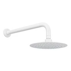 Arezzo Matt White Round Shower Package with Concealed Valve + Head -Shower Sets Shop RD2MWPK d4 460
