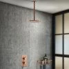 Arezzo Rose Gold Round Shower Package with Concealed Valve + Ceiling Mounted Head -Shower Sets Shop RD2RGPKCM nw prod