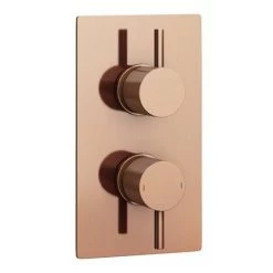 Arezzo Rose Gold Round Shower Package with Concealed Valve + Ceiling Mounted Head -Shower Sets Shop RD2RGPKCM detail1 460
