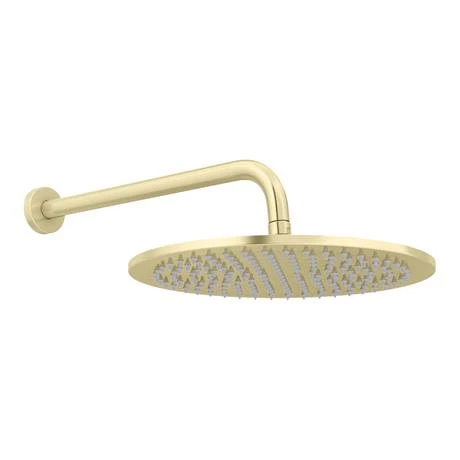 Arezzo Brushed Brass Round Shower Package with Concealed Valve + 300mm Head 6 Arezzo Brushed Brass Round Shower Package with Concealed Valve + 300mm Head - Image 4