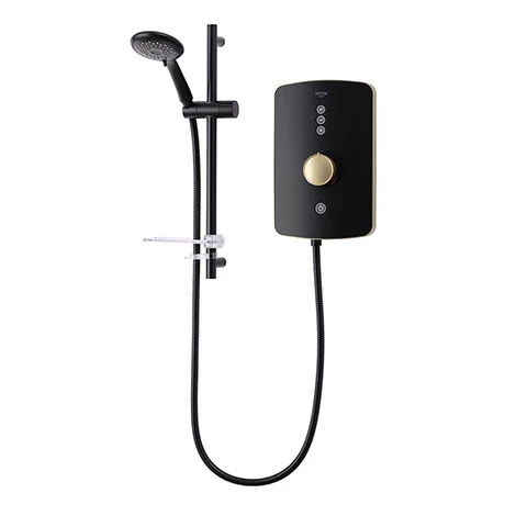 Triton Amala 9.5kw Electric Shower - Black/Brushed Brass - REAMA97 3 Triton Amala 9.5kw Electric Shower - Black/Brushed Brass - REAMA97