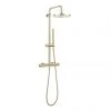 Crosswater Central Brushed Brass Height Adjustable Thermostatic Shower 1 Crosswater Central Brushed Brass Height Adjustable Thermostatic Shower -Shower Sets Shop RM530WF P