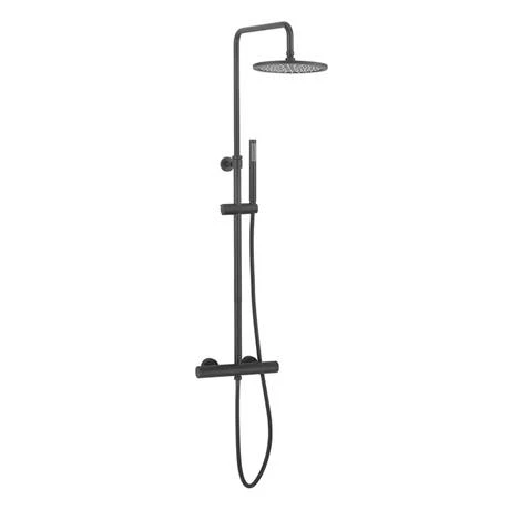 Crosswater Central Matt Black Height Adjustable Thermostatic Shower 4 Crosswater Central Matt Black Height Adjustable Thermostatic Shower - Image 2