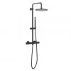 Crosswater Central Matt Black Height Adjustable Thermostatic Shower -Shower Sets Shop RM530WM P